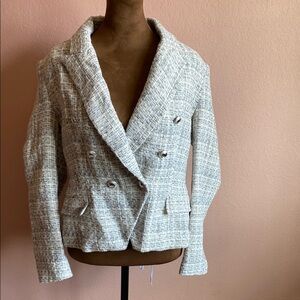 ZARA Women's Gray Tweed Jacket